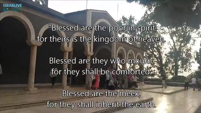 הר האושר - הכנסייה החשובה ושיחה עם הכומר